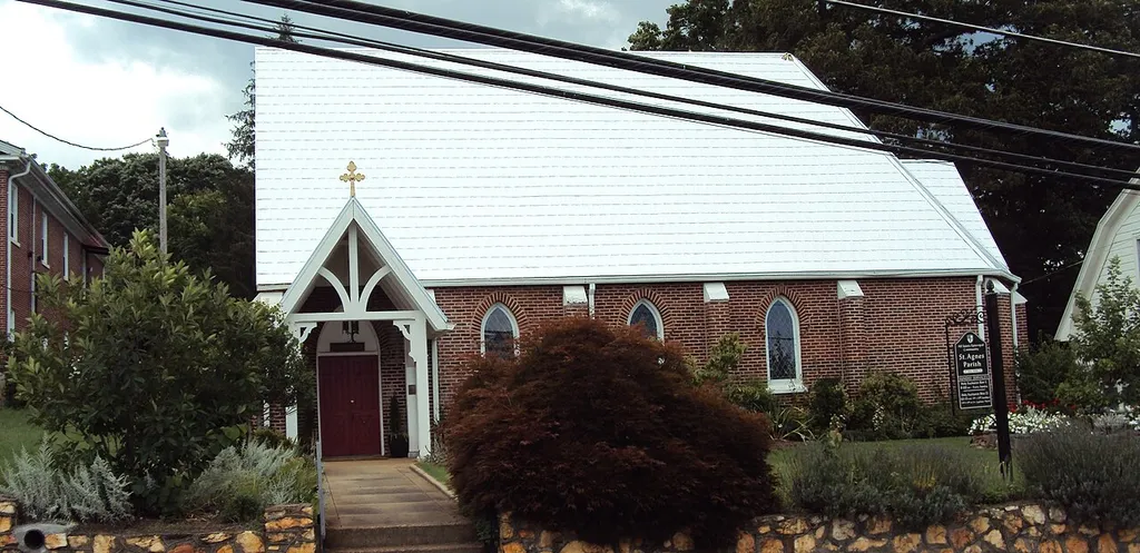 Saint Agnes Episcopal Church in Franklin, North Carolina. Listed on the National Register of Historic Places.