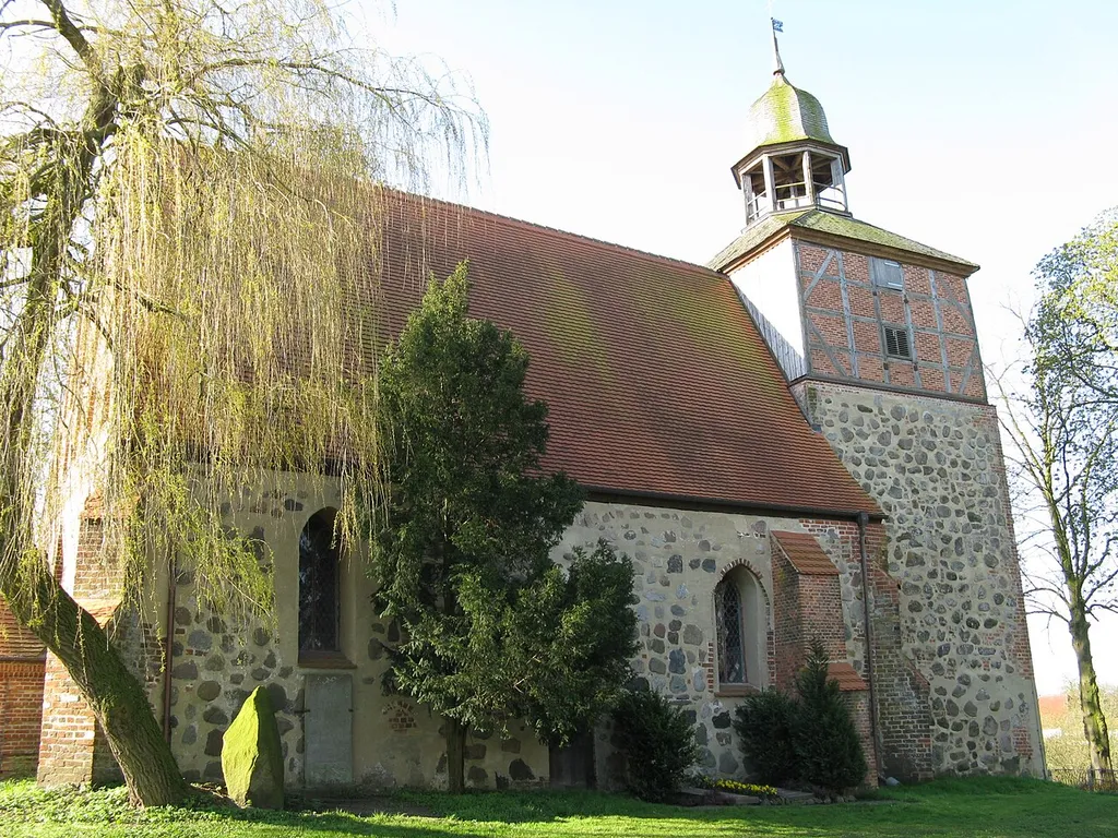 Church in Herzberg, district Ludwigslust-Parchim, Mecklenburg-Vorpommern, Germany