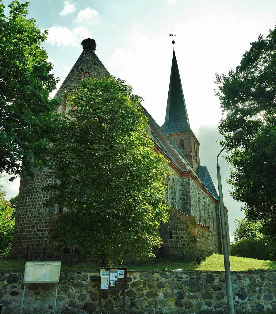 East-north-eastern view of the church in Jagow , Uckerland municipality, Uckermark district, Brandenburg state, Germany