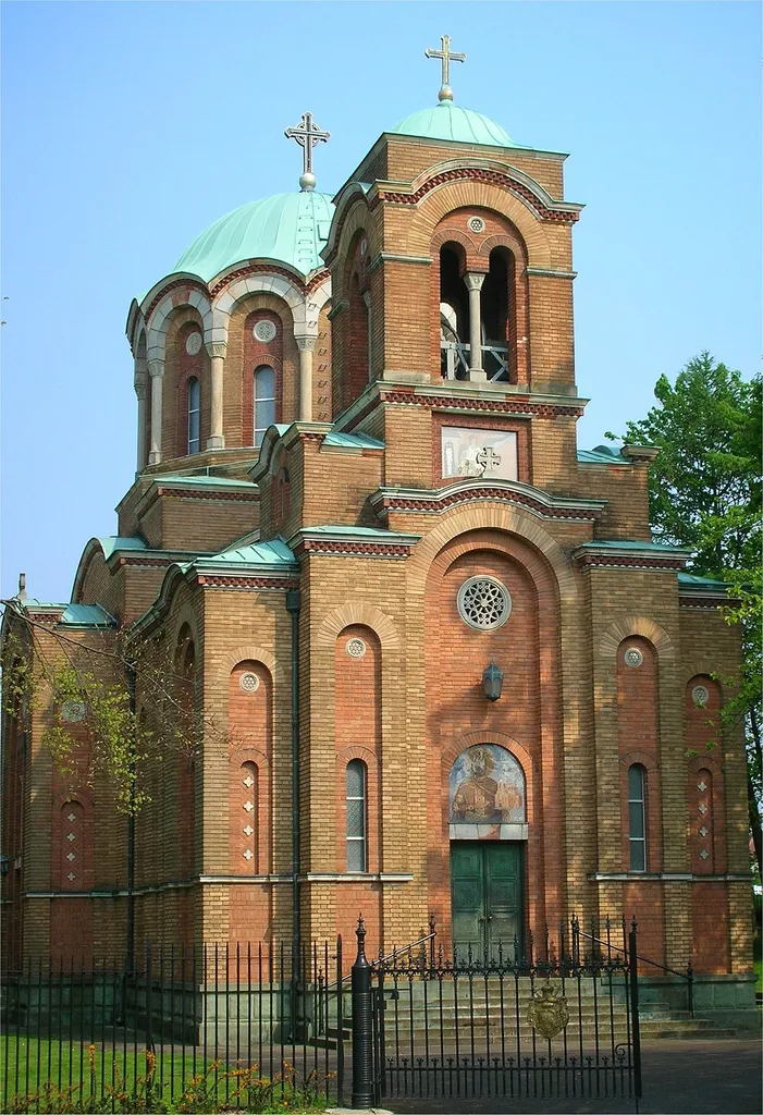 Serbian Orthodox Church of St Lazar, Bournville, Birmingham, England. Photographed by me 27 April 2007. Oosoom 15:28, 27 April 2007 (UTC)