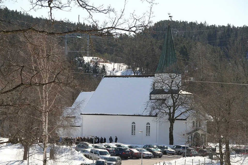 Image from the Tveit area (formerly municipality) situated on the Tovdalselva river just northeast of Kristiansand Kjevik airport. Municipality of Kristiansand, Vest-Agder county (Norway)