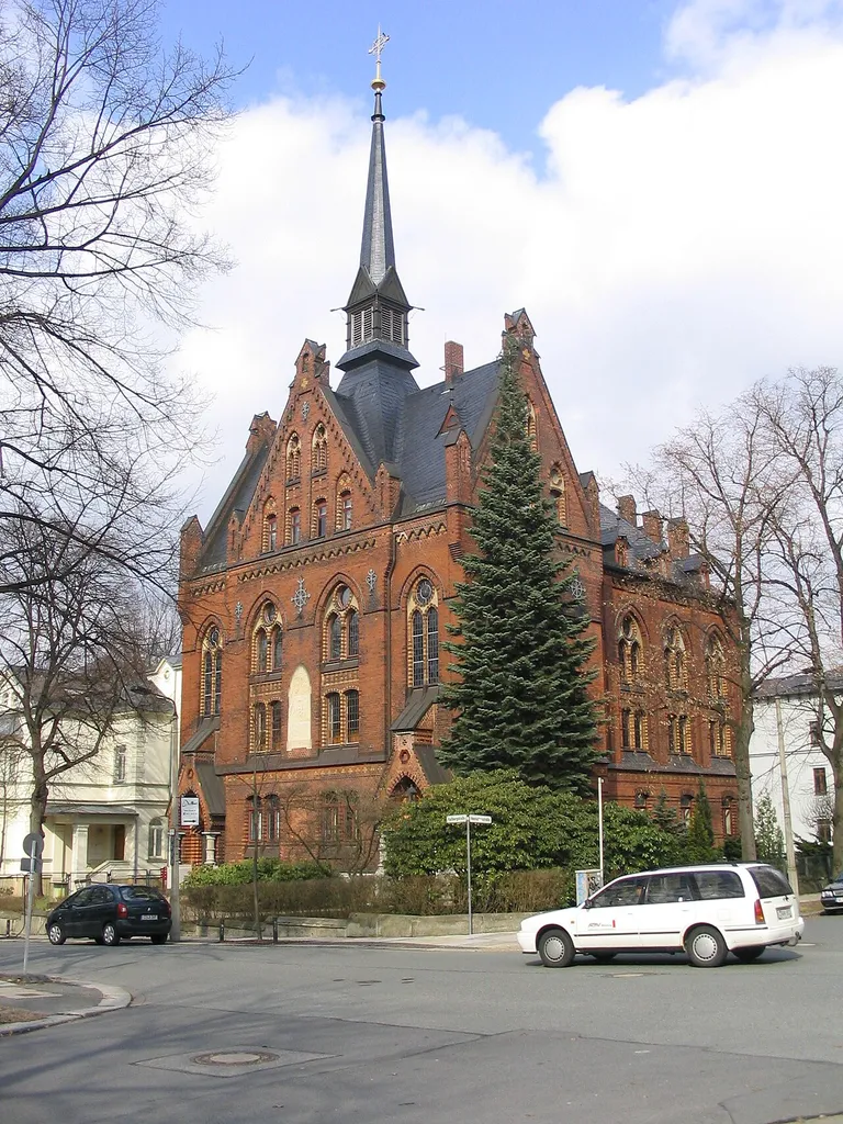 Methodistische Friedenskirche in Chemnitz, Kaßberg, Aufgenommen am 11.04.2006 von Dr. Hagen Graebner