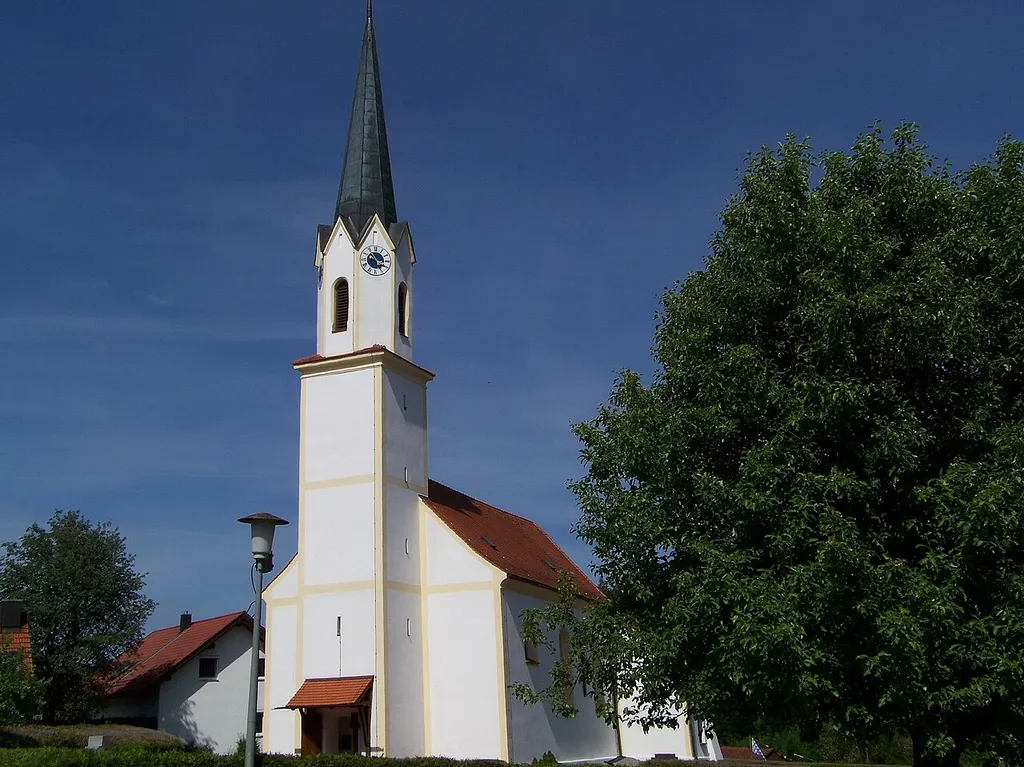 Wolfsbach 80. Kirche St. Nikolaus, barock, 1. Hälfte 18. Jh.; mit Ausstattung