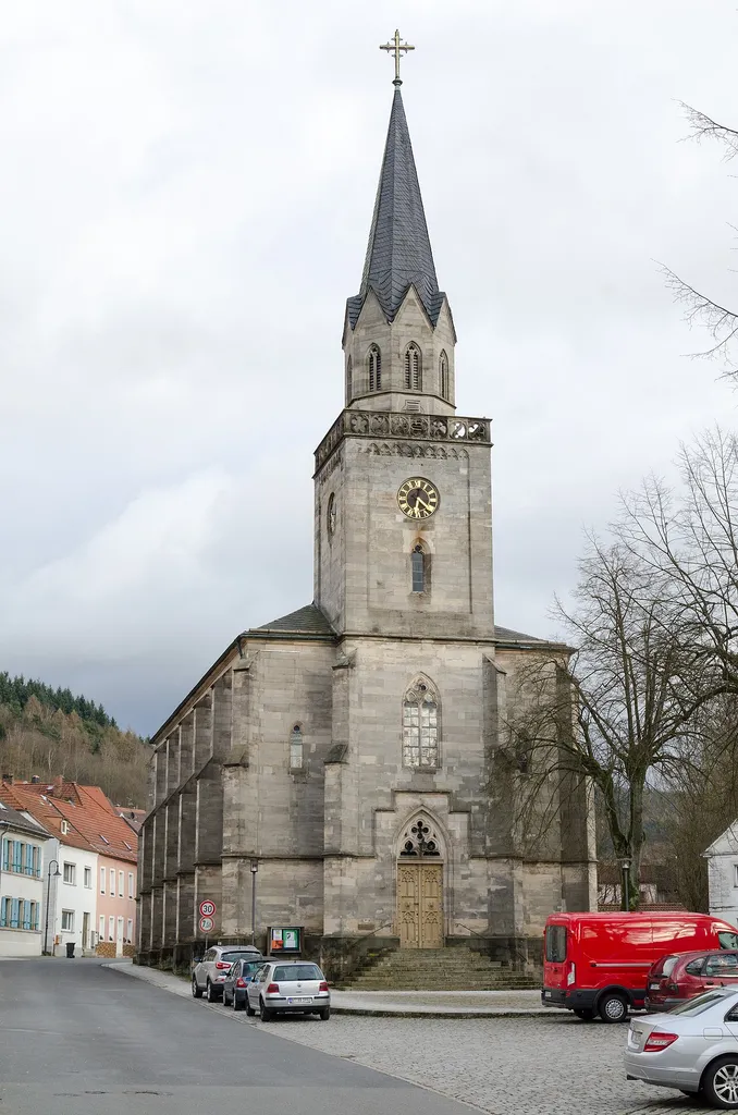 Goldkronach, Marktplatz, Evang.-Luth. Stadtpfarrkirche
