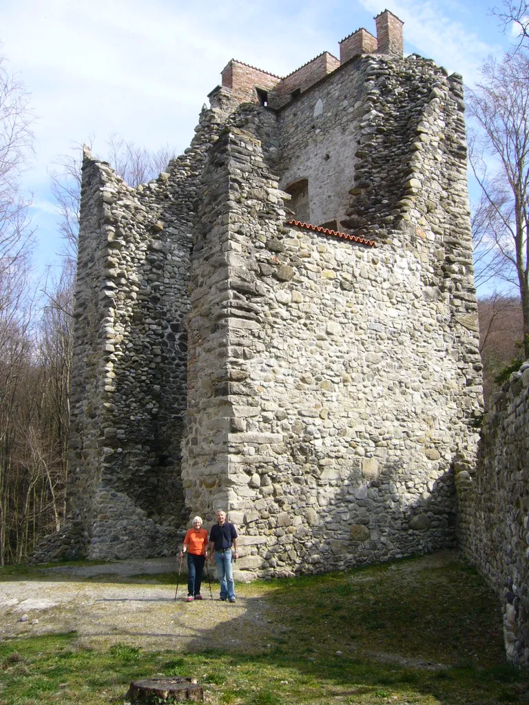 Remains of the castel Neuburg in Mammern, village in the canton of Thurgau, Switzerland. Picture taken by Peter Berger, April 7, 2007.