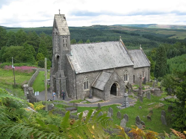 St Gwynno's Church, Llanwonno Burial place of the famous Welsh runner, Guto Nyth Bran.