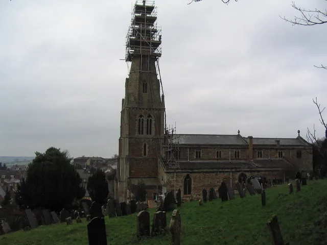 Parish church of St Mary Magdalene, Church Street, Cottingham, Northamptonshire, seen from the south