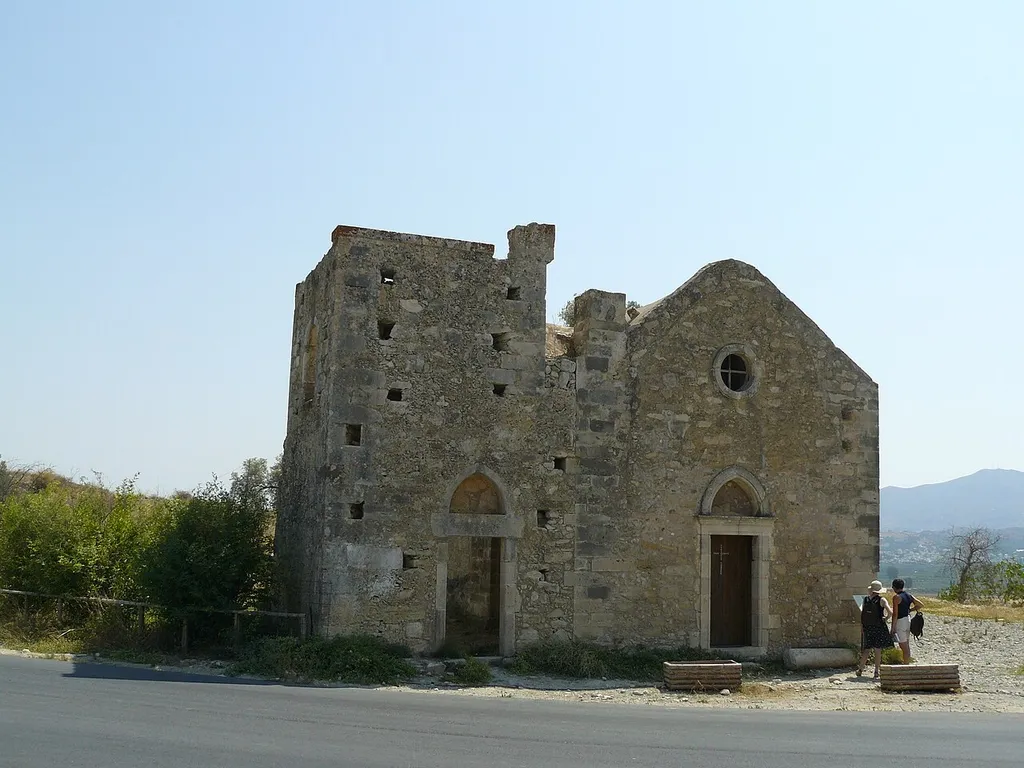 Agios Georgios Phalandras church near Phaistos, Agios Ioannis, Crete, Greece.