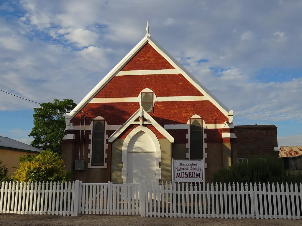 The Katanning Historical Society Museum, Western Australia, located in the heritage listed former Methodist Church and Hall.