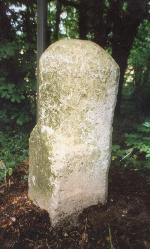 Milestone, Marlow Road; Long Shaw Wood, N of Wycombe Airport