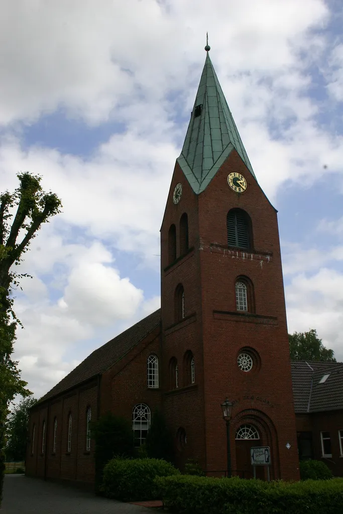 Historic James' Church in Warsingsfehn, district of Leer, East Frisia, Germany