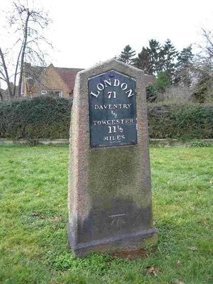 Old Milestone by the B4038, London Road, Daventry