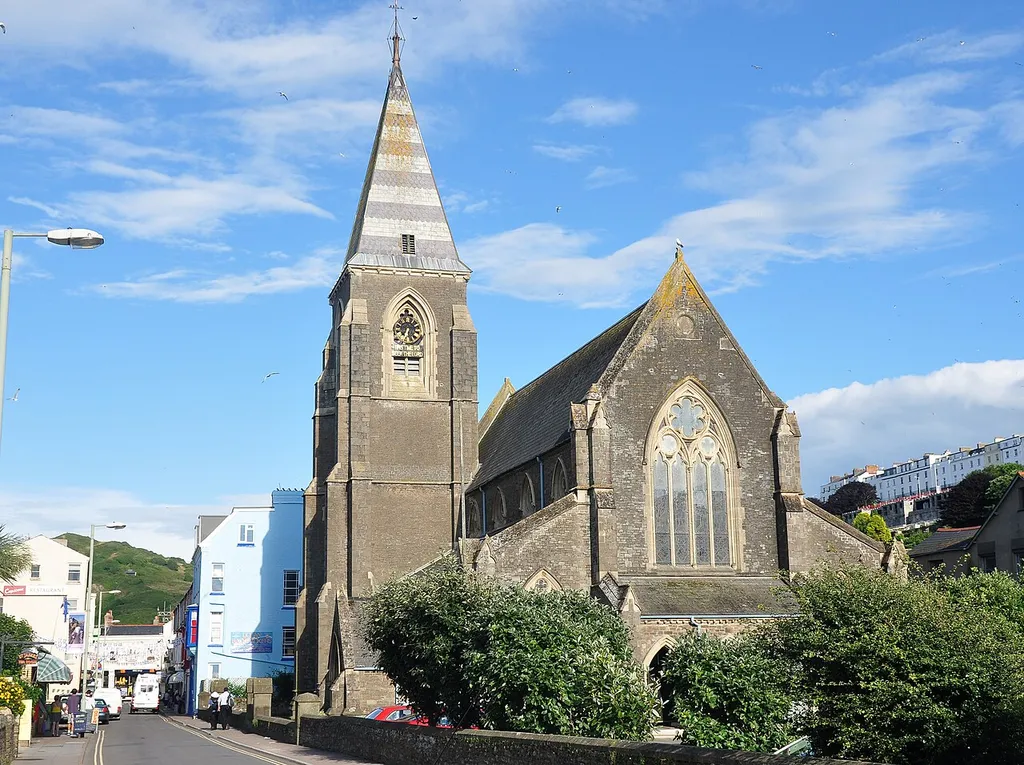 SS Philip and James parish church, Ilfracombe, Devon, seen from the west