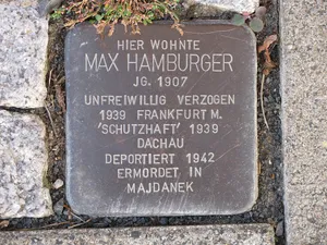 Stolperstein dedicated to Max Hamburger