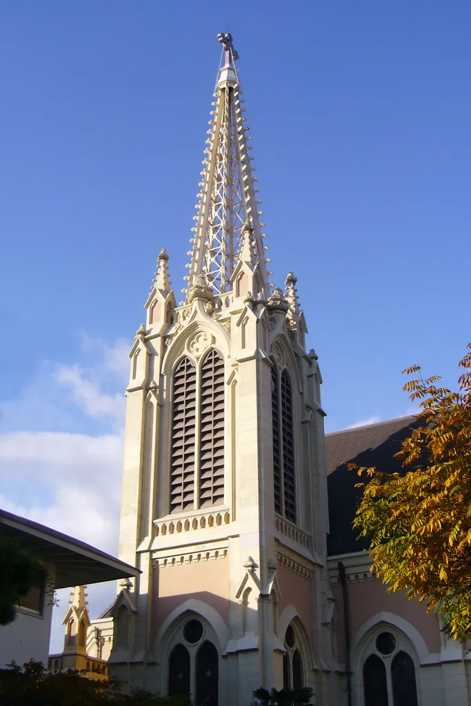 Shukugawa Catholic Church in Nishinomiya, Hyogo prefecture, Japan