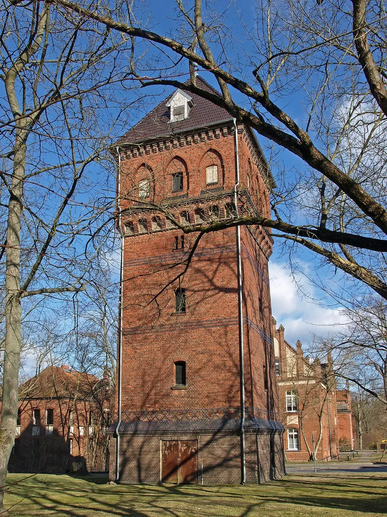 Wasserturm in der Bülowstraße in Parkstraße, gehörend zum Areal der ehem. Feldartillerie- und Fußartillerie-Schießschule