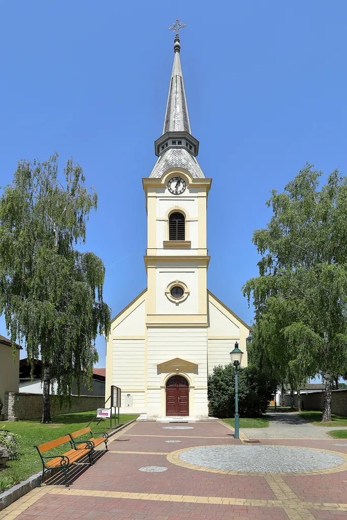 South view of the parish church in Sarasdorf, Lower Austria.