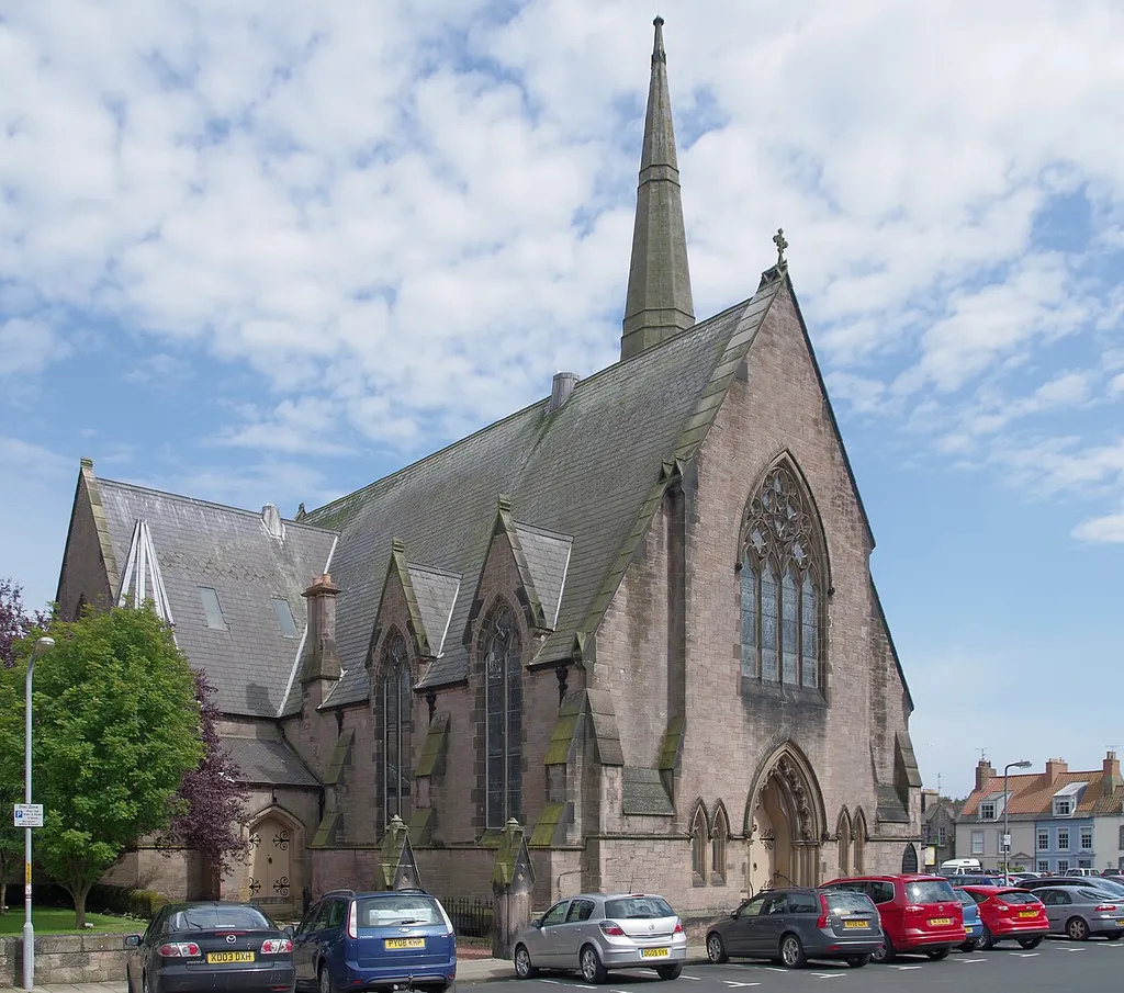 St Andrew's church (Church of Scotland), Wallace Green, Berwick-upon-Tweed, seen from the northwest