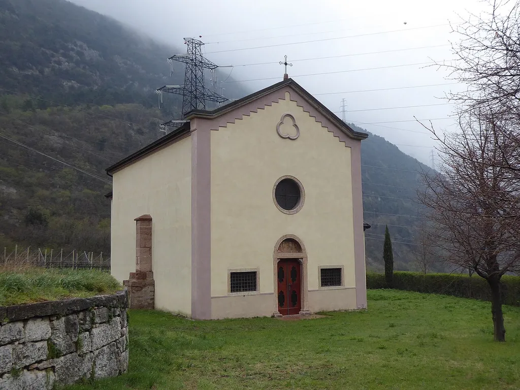 Vallelaghi (Trentino, Italy) - Saint Valentine church, located between the towns of Vezzano and Padergnone