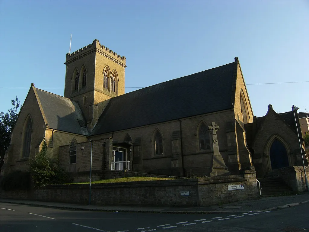 St Stephen's parish church, Fawcett Street, Netherthorpe, Sheffield, South Yorkshire, seen from the northwest