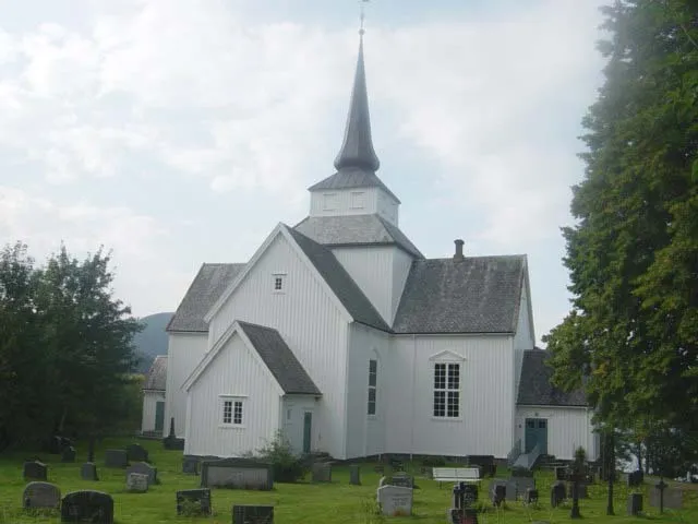 The church Aure kirke in Norway