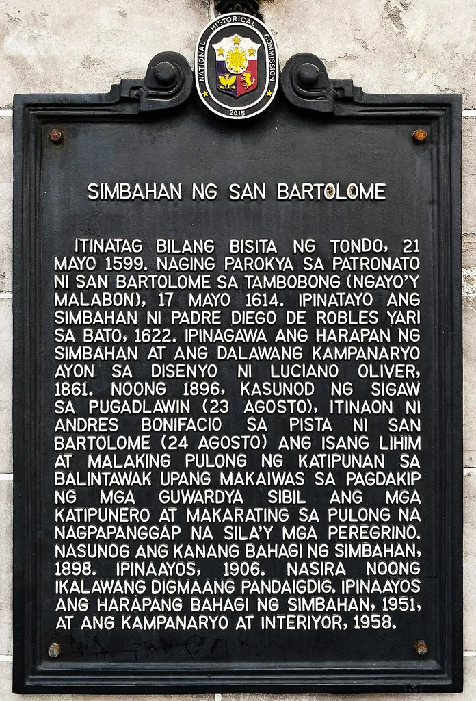 Simbahan ng San Bartolome NHCP Historical Marker