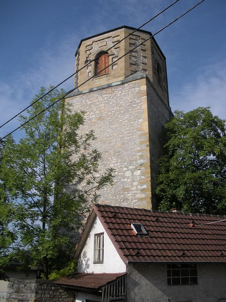 Ruin of Walpurgis-Church in Stuttgart-Mühlhausen
