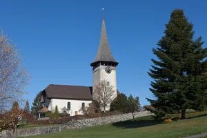 reformed church with rectory and kiln house