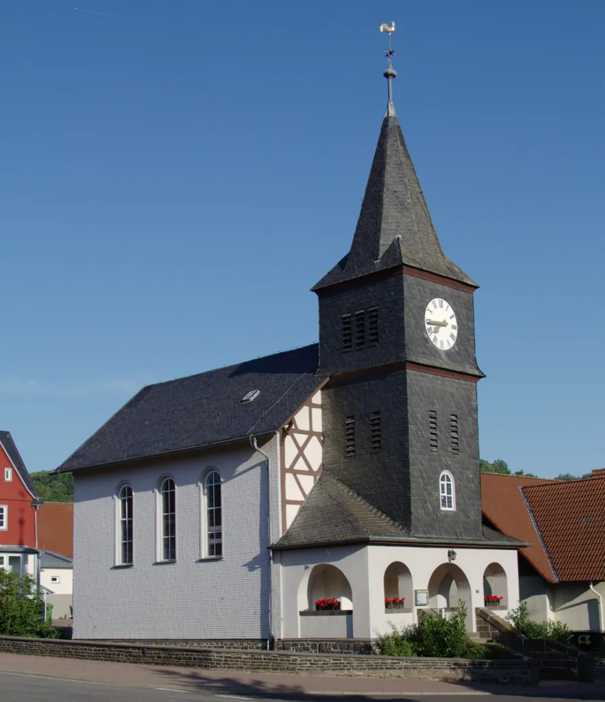 Half-timbered church in Ulrichstein, Ober-Seibertenrod, Germany