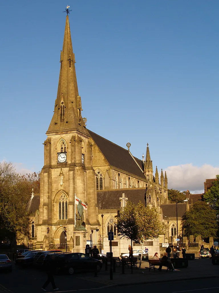Parish Church of St. Mary the Virgin, in Bury, Greater Manchester, England.