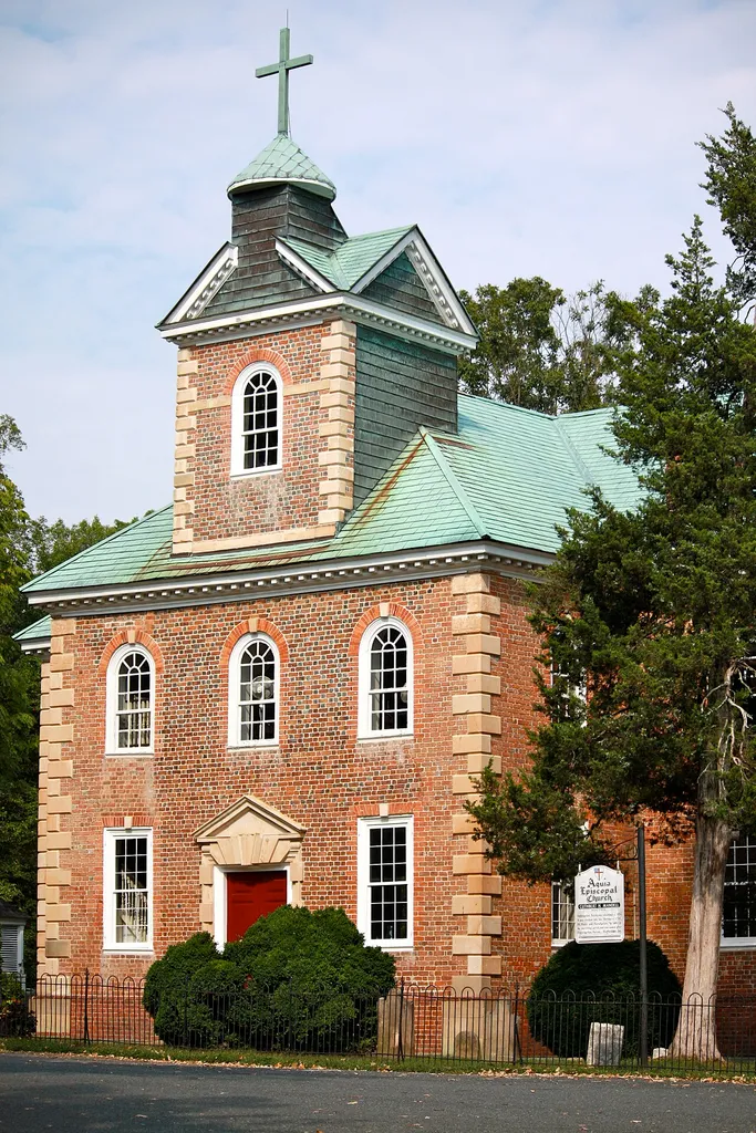 Historic Aquia Church in Stafford, Virginia.