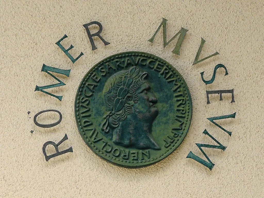 Logo of roman museum in Grabenstätt, district Traunstein, Upper Bavaria