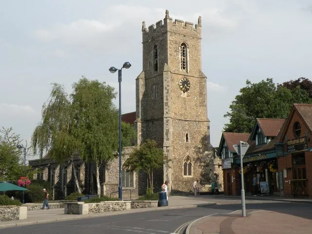 St. Mary: the parish church of Haverhill It is, mainly, a perpendicular church although it was extensively restored by the Victorians. The church suffered from the town's great fire in 1665.