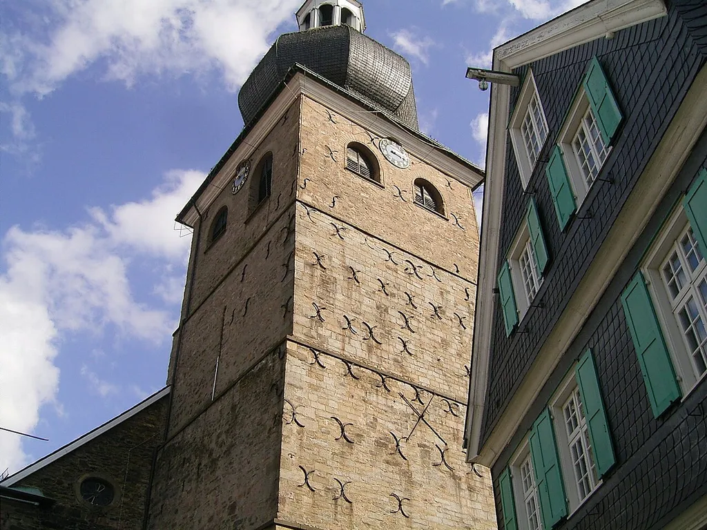 Evangelische Stadtkirche in der Altstadt von Remscheid-Lennep