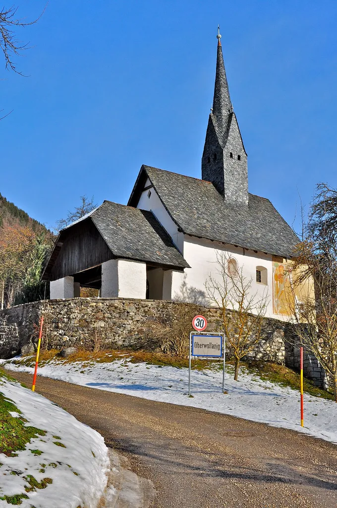 Subsidiary church Saint Laurentius at Oberwollanig in the cadastral quarter Wollanig of the city Villach, Carinthia / Austria / EU