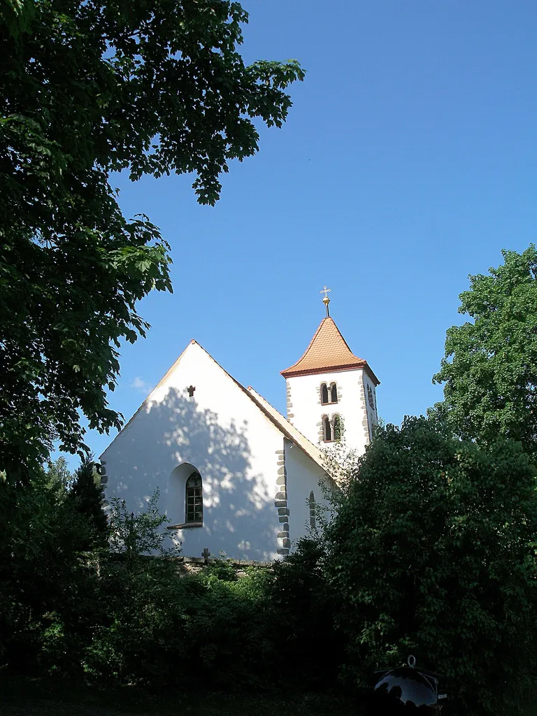 Újezdec - the eastern view of the Saint Ursula church