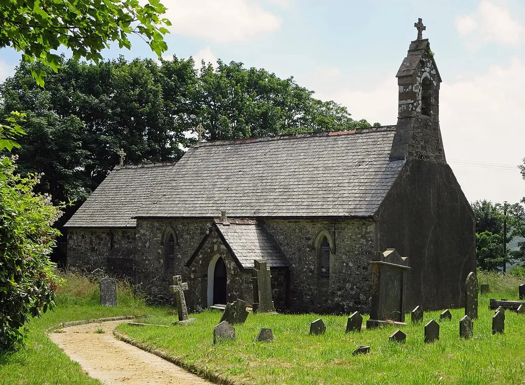 Parish Church: Henry's Moat. Dedicated to St Brynach of Nevern. Henry's Moat is Castell Hendre in Welsh.