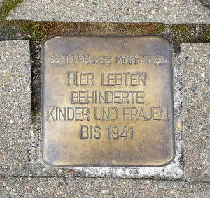 Stolperstein dedicated to Pfeiffersche Stiftungen Magdeburg Behinderte Frauen und Kinder
