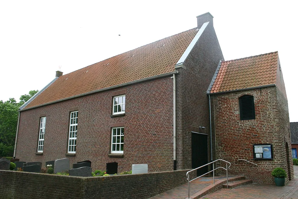 Historic St. Mary Church in Hamswehrum, district of Aurich, East Frisia, Germany