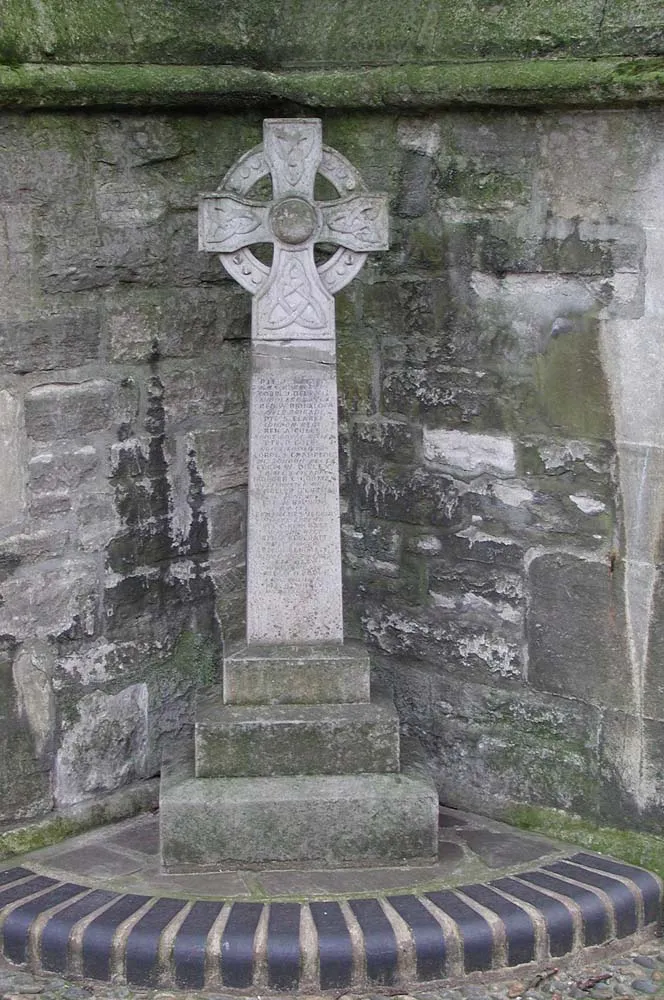 War monument outside Christ Church parish church, Hampstead Square, London NW3