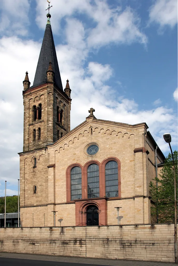 Die unter Denkmalschutz stehende Michaelskirche in der Darmstädter Straße 21 der Stadt Bensheim