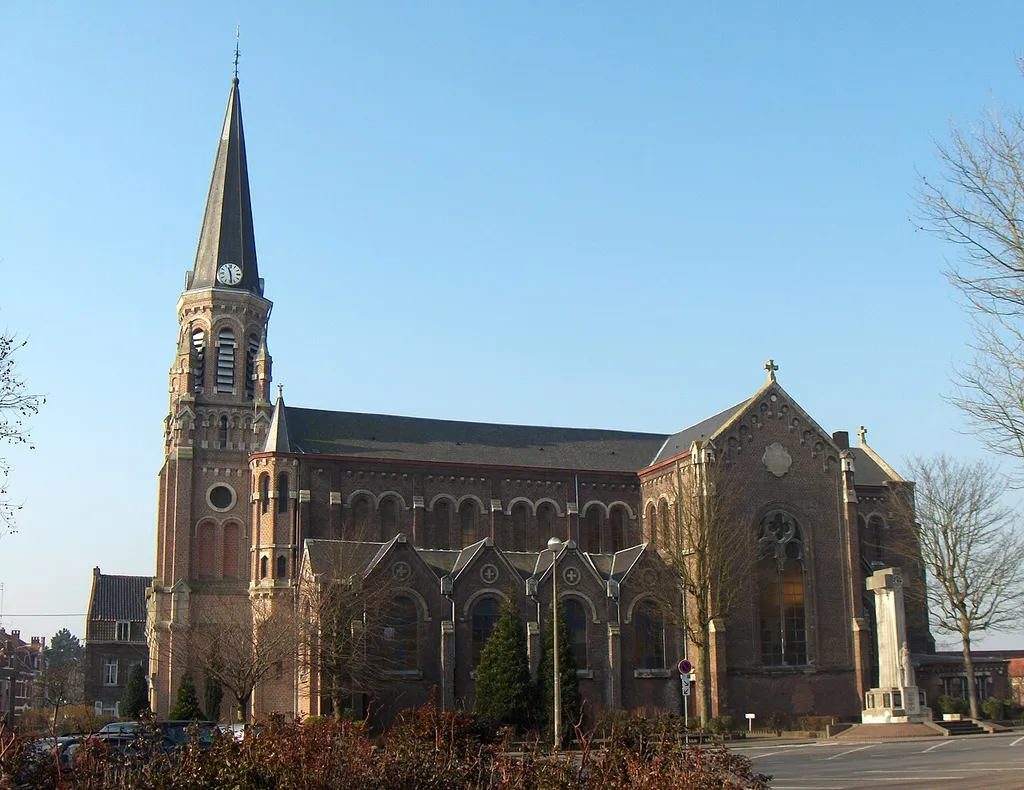 Wervicq-Sud (France, dépt. Nord), église de Notre Dame de l'Immaculée Conception.