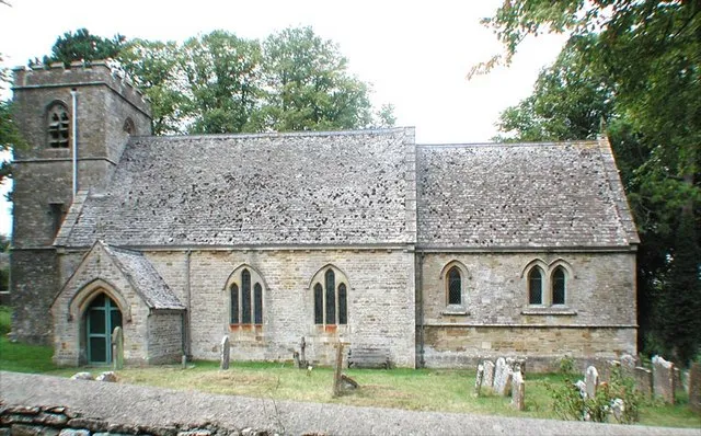St Mary the Virgin parish church, Westcote, Gloucestershire, seen from the southeast