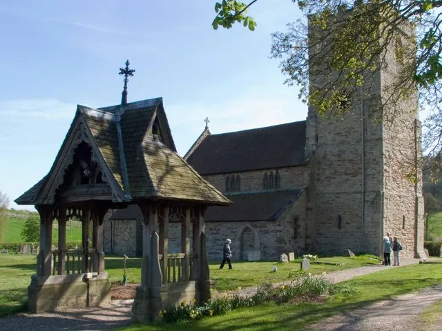 Lych Gate and Church, Morville Local gardens were open when I took this, and there were tea, coffee and home-made cakes in the church.