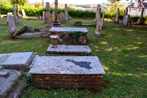 Chest Tomb And Ledger Stone About 8 Metres South Of West Wall Of Nave Of Church Of St John The Baptist
