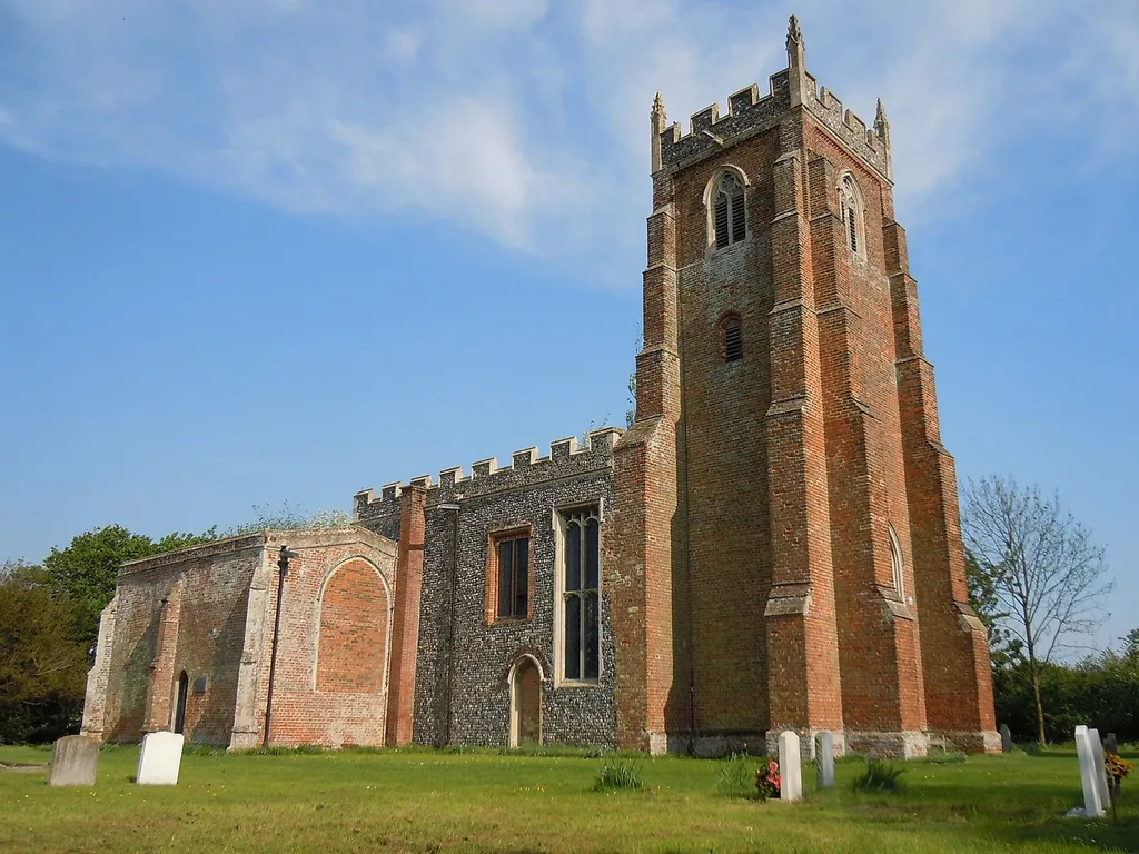 St Mary's parish church, Chilton, Suffolk, seen from the northwest