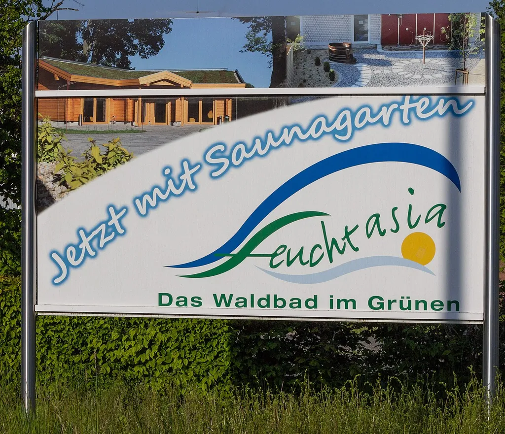 Freibad Feucht, Feuchtasia, Werbetafel