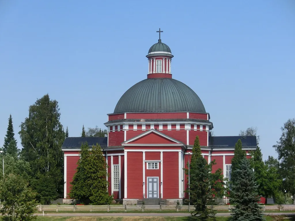 Lutheran church in Saarijärvi, Middle Finland.