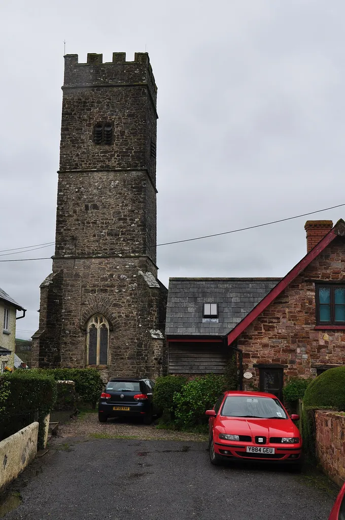 St Peter's parish church, Clayhanger, Devon, seen from the west