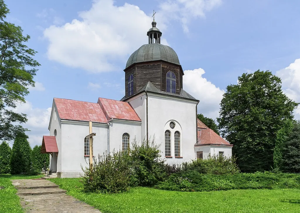 Saint Martin church in Chołowice, Poland.